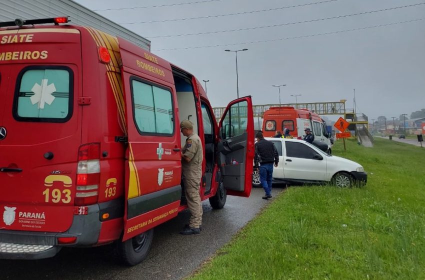  Motociclista fica gravemente ferido em acidente na BR-116 em FRG