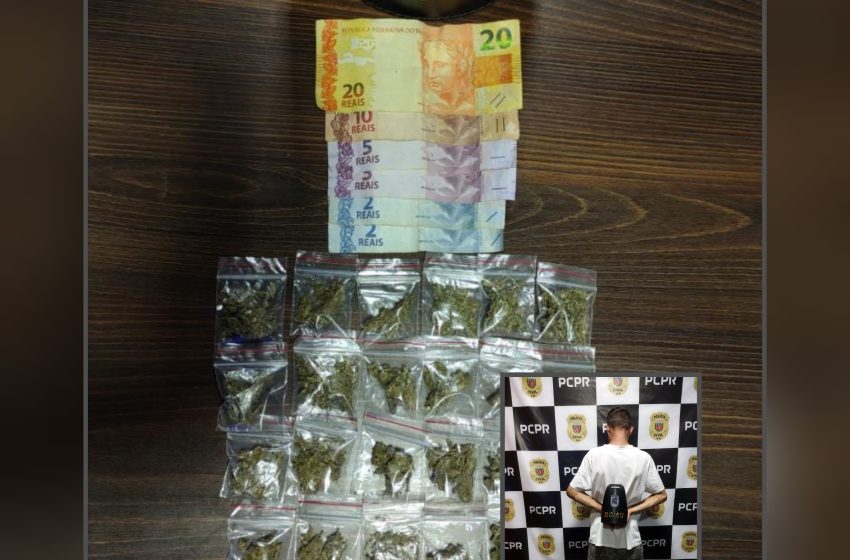  GM prende homem e apreende drogas e dinheiro em FRG