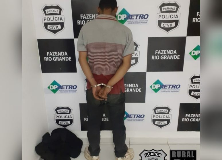  Foragido da justiça é preso pela GM em Fazenda Rio Grande