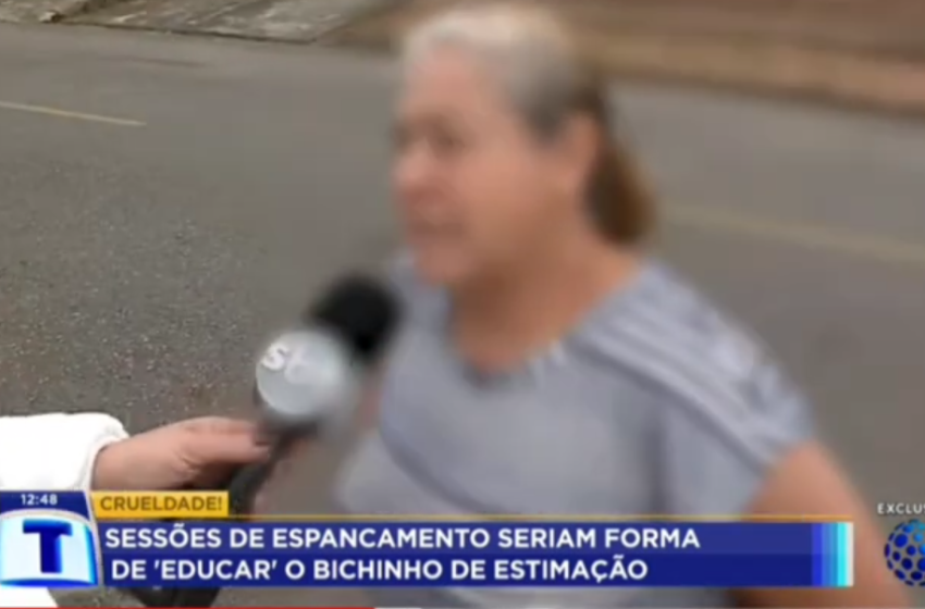  “Ela tá educando, ensinando a cachorra”, diz mãe de mulher que agrediu cadela em FRG