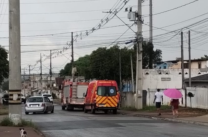 Idosa fica ferida após descarga elétrica em cerca em FRG