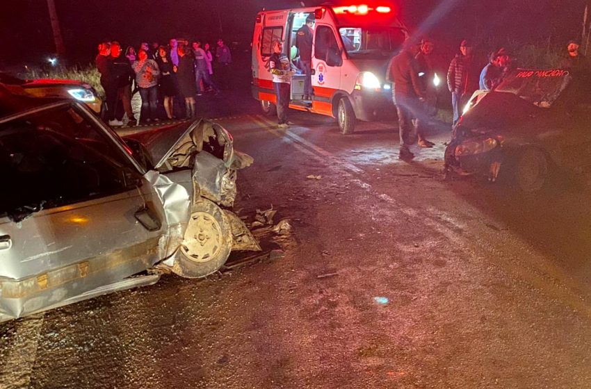  Sete pessoas ficam feridas em acidente na PR-419 em Mandirituba