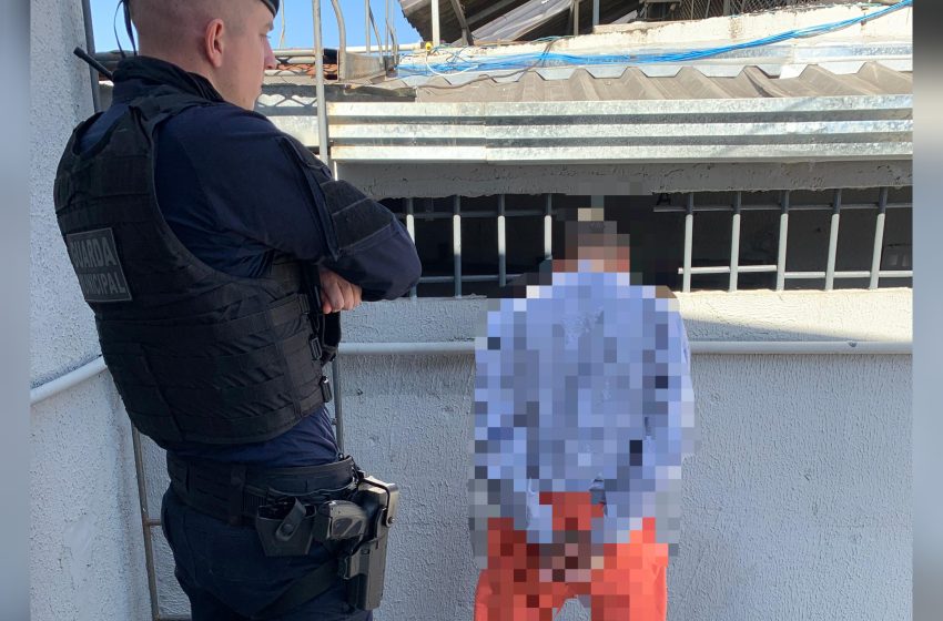  Homem com mandado de prisão é capturado no bairro Iguaçu após ação conjunta da GM e Polícia Civil