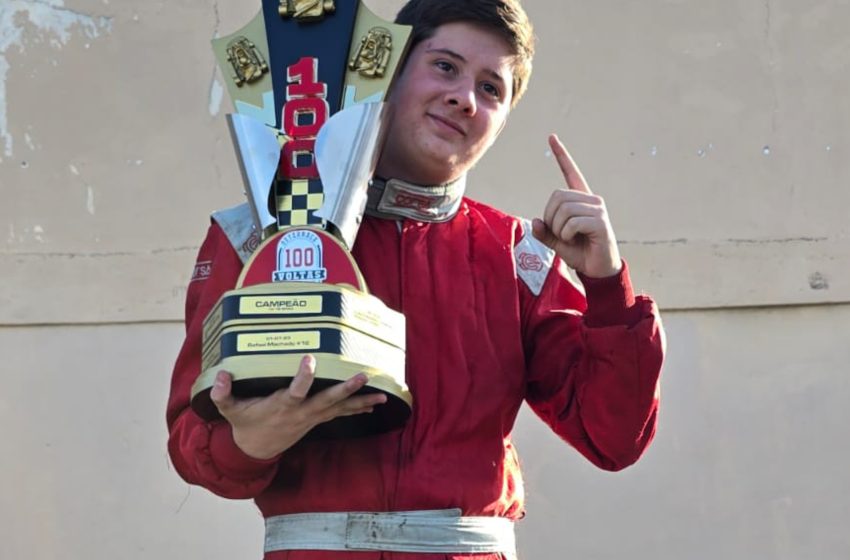 Marco Antônio, de 15 anos, representará FRG em campeonato nacional de kart no Maranhão