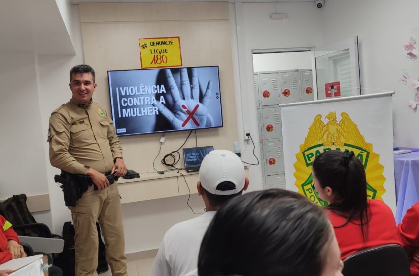 Polícia Militar realiza palestra “Mulher Segura” em supermercado durante a Operação Shamar